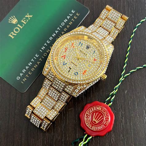 diamond encrusted rolex replica|rolex full diamond prix.